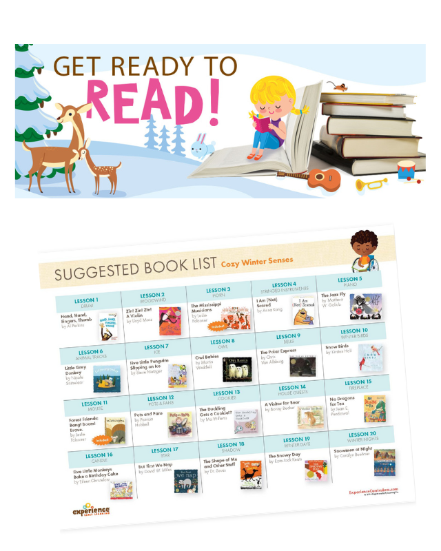Cozy Winter Senses Book List